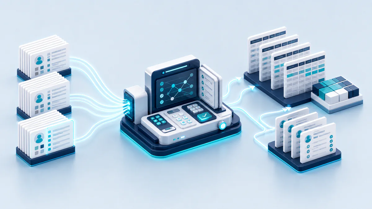Label Data Hub 3D workflow visualization