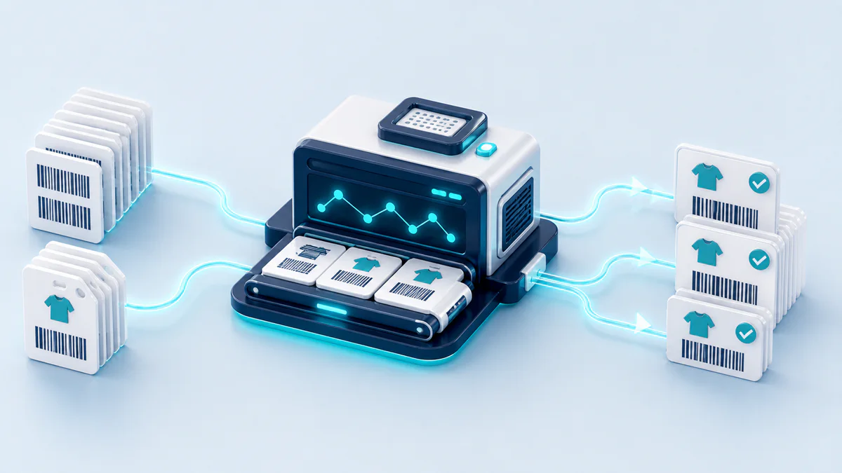 Barcode Pair Processor 3D workflow visualization