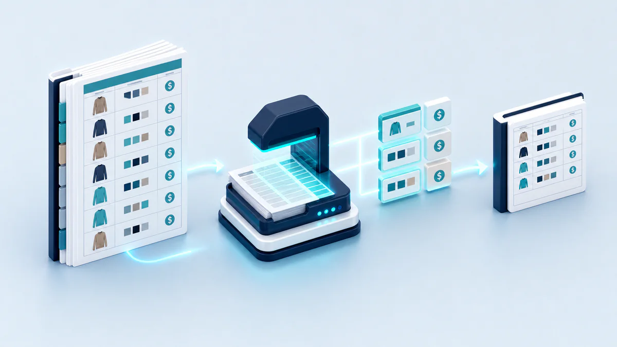 Order Sheet Extractor 3D workflow visualization