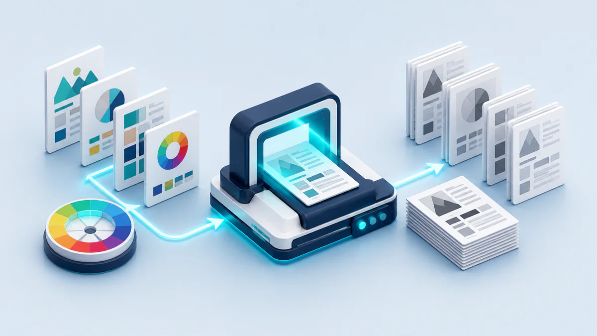 Mono PDF Converter 3D workflow visualization