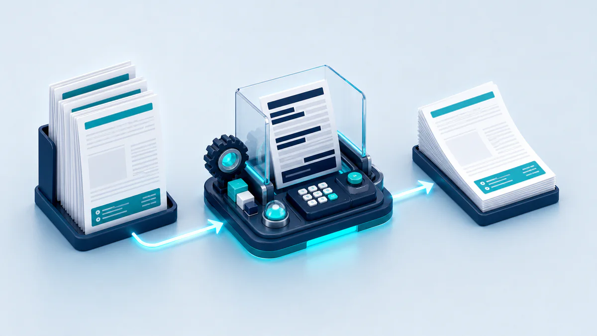 Header/Footer Redactor 3D workflow visualization