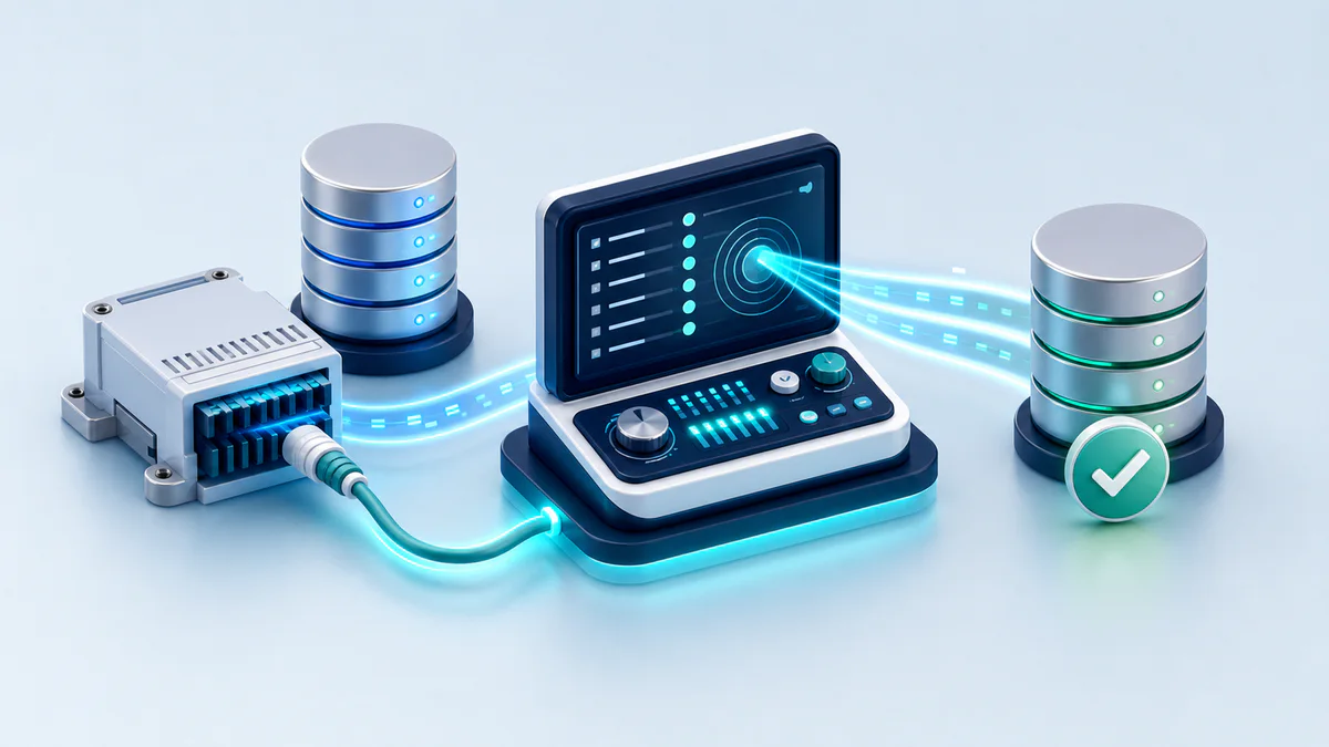 Database Link Diagnostic 3D workflow visualization