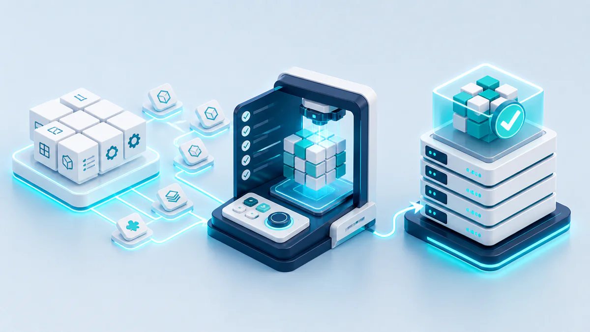 Runtime Setup Assistant 3D workflow visualization